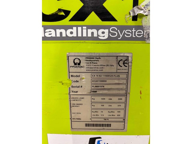 2006 pramac defecte elektrische palletwagen - afbeelding 2 van  6