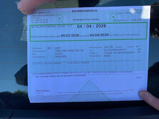 2006 skoda fabia personenauto - afbeelding 2 van  11