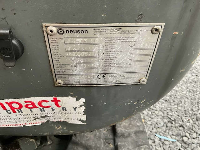 2006 wacker neuson 1503 rd rupsgraafmachine - afbeelding 8 van  11