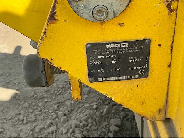 2006 wacker neuson dpu 100-70 trilplaat - afbeelding 4 van  4