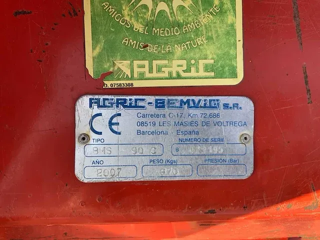 2007 agric bemvig bms - 90 c grondfrees - afbeelding 6 van  6