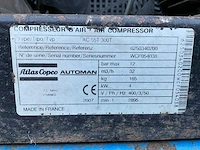 2007 atlas copco ac55t300t luchtcompressor - afbeelding 3 van  12