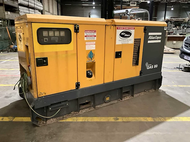 2007 atlas copco qas 80 pd rrr stroomgenerator - afbeelding 1 van  11