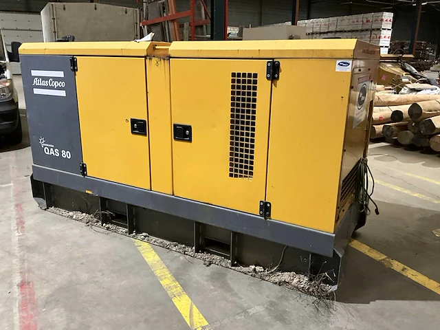 2007 atlas copco qas 80 pd rrr stroomgenerator - afbeelding 4 van  11