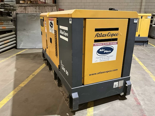 2007 atlas copco qas 80 pd rrr stroomgenerator - afbeelding 6 van  11