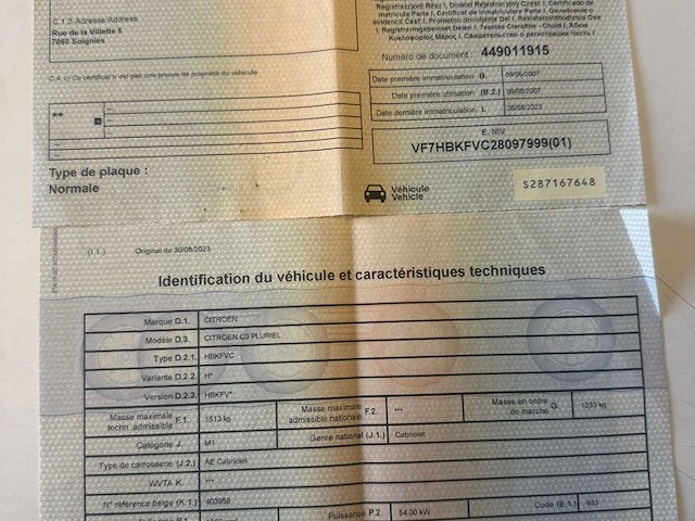 2007 citroën c3 pluriel auto's - afbeelding 21 van  29