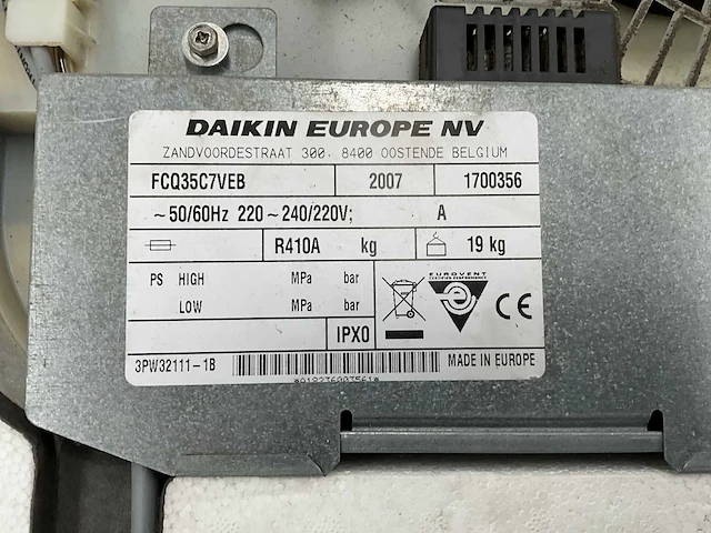 2007 daikin rzq100c7v1b airconditioning - afbeelding 4 van  7
