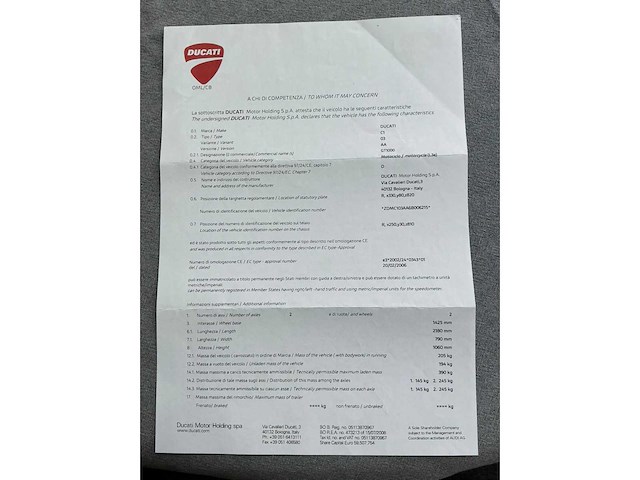 2007 ducati gt1000 motorfiets - afbeelding 50 van  57