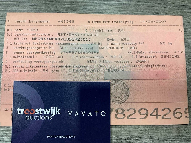 2007 ford ka personenauto - afbeelding 13 van  23