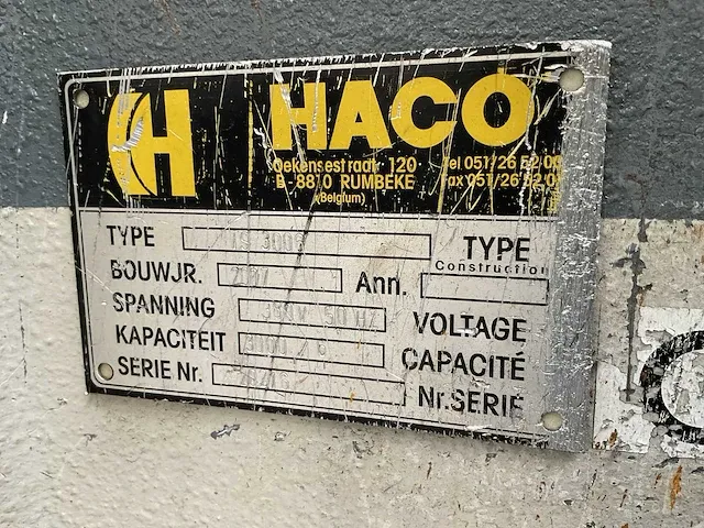 2007 haco ts 3006 guillotineschaar - afbeelding 9 van  13