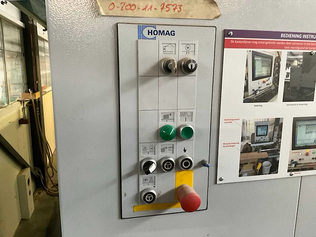 2007 homag optimat kal 310/8/a20/s2 kantaanlijmmachine - afbeelding 14 van  25