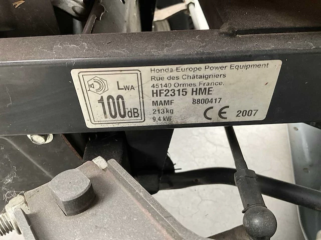2007 honda 2315 v-twintig hydrostatic zitmaaier - afbeelding 2 van  10