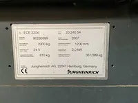 2007 jungheinrich ece 220xl orderpicker - afbeelding 5 van  5