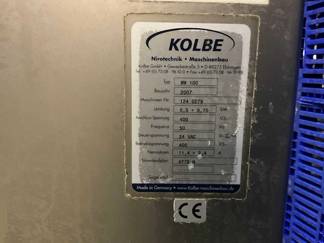 2007 kolbe mw100 vleeswolf - afbeelding 9 van  9
