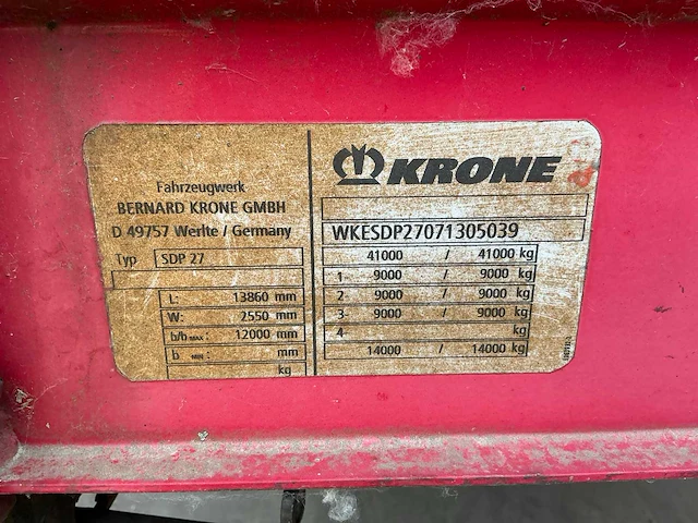 2007 krone oplegger - afbeelding 8 van  17