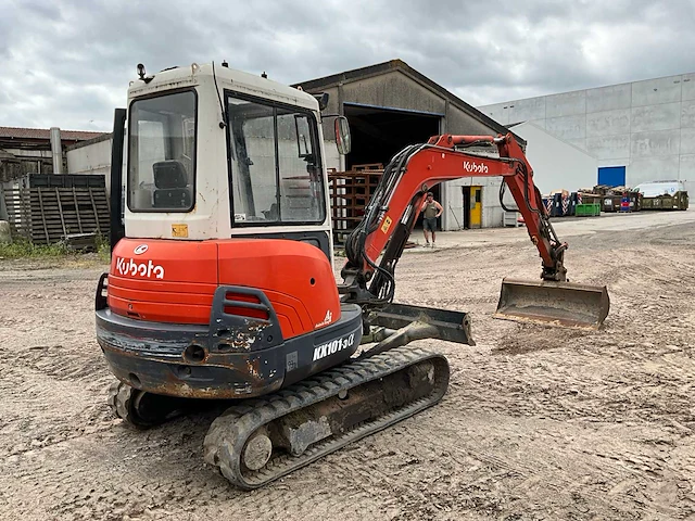 2007 kubota kx101-3 minigraafmachine - afbeelding 5 van  18