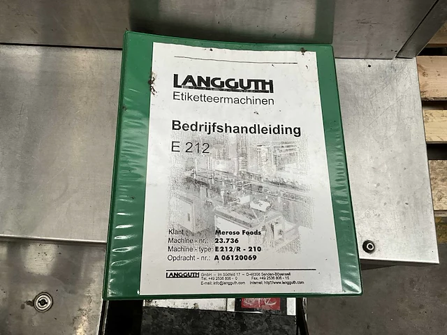 2007 langguth e212/r-210 flessen etiketteermachine - afbeelding 8 van  17