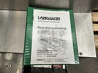 2007 langguth e212/r-210 flessen etiketteermachine - afbeelding 8 van  17