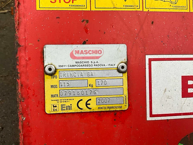 2007 maschio trincia ba klepelmaaier - afbeelding 6 van  7
