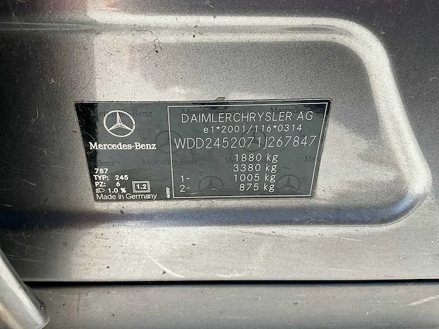 2007 mercedes b 180cdi - afbeelding 30 van  36