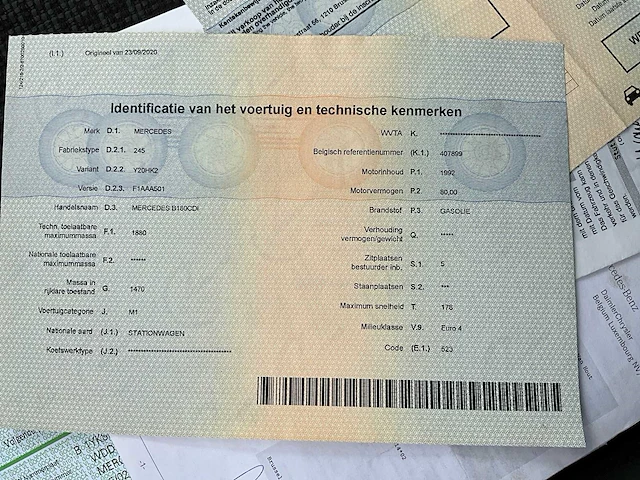 2007 mercedes-benz b180 personenauto - afbeelding 20 van  30