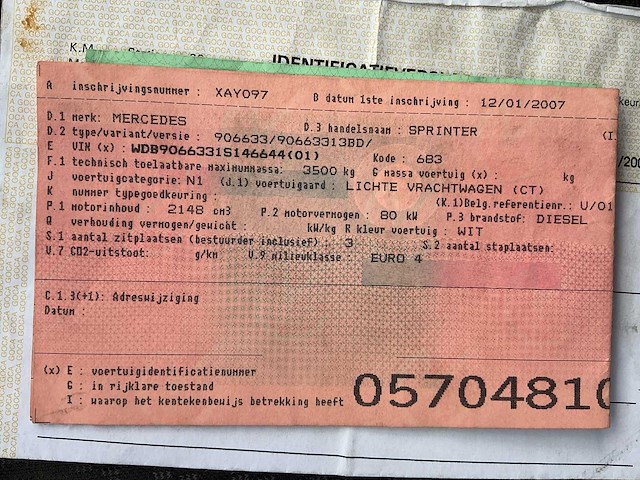 2007 mercedes sprinter bedrijfswagen - afbeelding 29 van  38