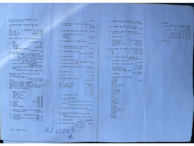 2007 mitsubishi colt - afbeelding 14 van  22