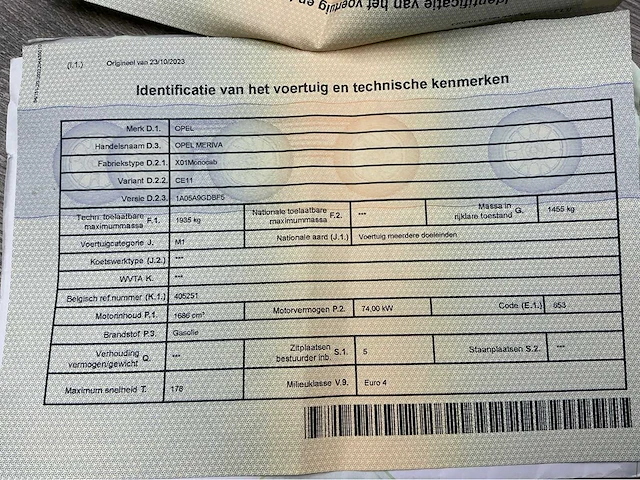 2007 opel meriva personenauto - afbeelding 38 van  39