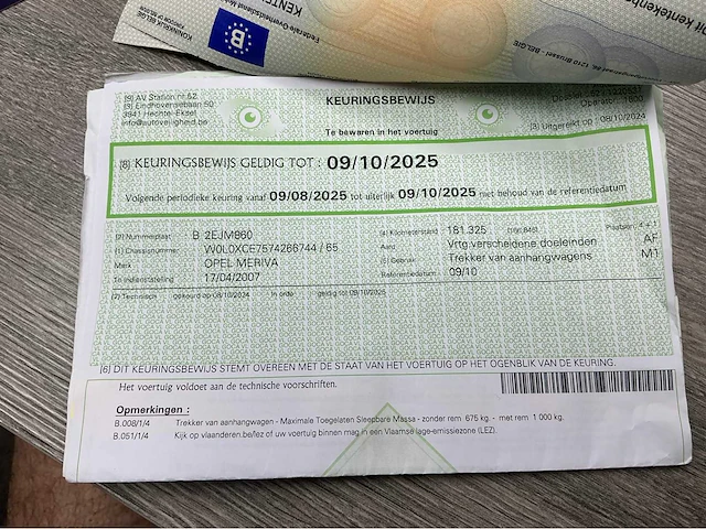 2007 opel meriva personenauto - afbeelding 39 van  39