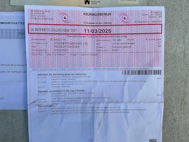 2007 peugeot partner lichte vracht bedrijfswagen - afbeelding 9 van  17