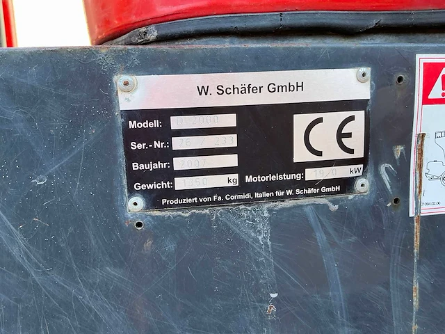 2007 schäfer d2000 dumper - afbeelding 7 van  15