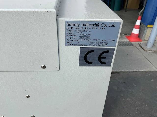 2007 sunray 433p elektrische snijder - afbeelding 5 van  13