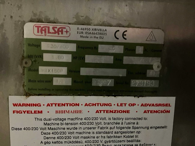 2007 talsa mix 150p menger - afbeelding 7 van  7