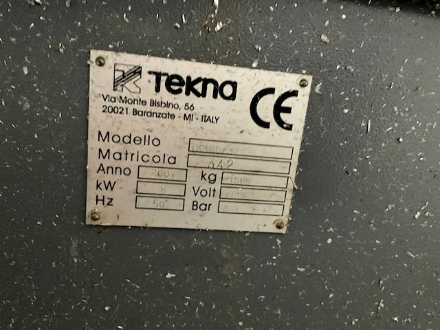 2007 tekna tk426/3/ cnc machine - afbeelding 6 van  12