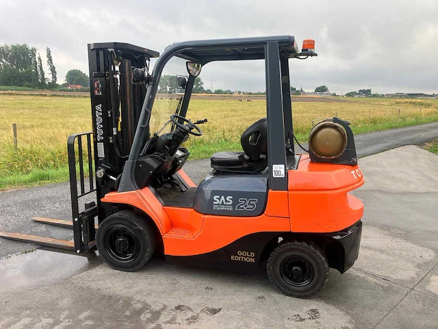 2007 toyota 7fgf25 vorkheftruck - afbeelding 50 van  50