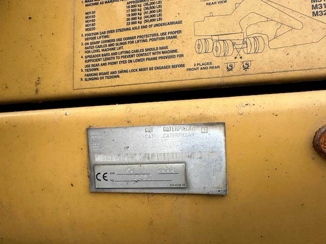 2008 - caterpillar - m318d - mobiele graafmachine - afbeelding 10 van  20