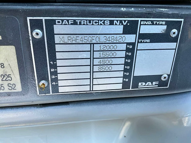 2008 daf fa lf 45 g12 vrachtwagen - afbeelding 36 van  44