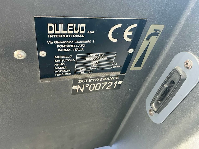 2008 dulevo h1020 vloerreiniger - afbeelding 9 van  9