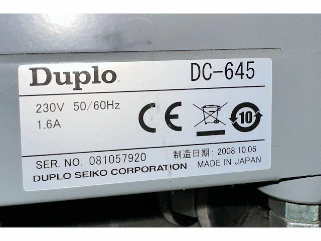 2008 duplo docucutter dc-645 + pfm01 document afwerkingsmachine - afbeelding 2 van  12