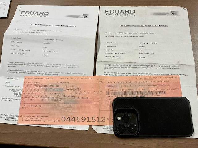 2008 edouard pl20 aanhangwagen - afbeelding 5 van  13