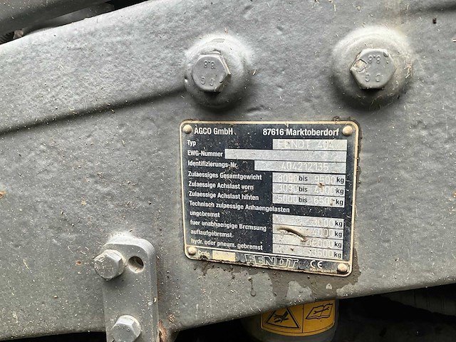 2008 fendt 415 vario landbouwtractor 4wd - afbeelding 25 van  48