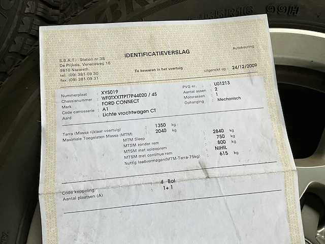 2008 ford connect lichte vrachtwagen - afbeelding 16 van  24