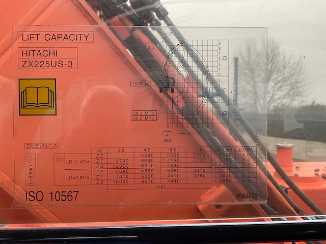 2008 hitachi zaxis 225 uslc rupsgraafmachine - afbeelding 5 van  19