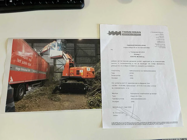 2008 hitachi zx170wbs-3 banden graafmachine - afbeelding 26 van  27