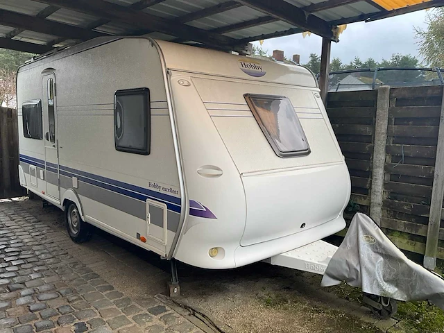 2008 hobby caravan + voortent en luifel & fietsenrek - afbeelding 1 van  70