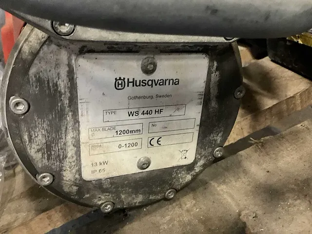 2008 husqvarna ws440hf + pp440hf muurzaagmachine met powerpack - afbeelding 15 van  16