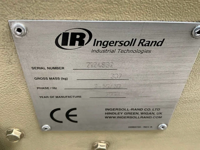2008 ingersoll rand irn11k-cc 8 h schroefcompressor - afbeelding 5 van  7