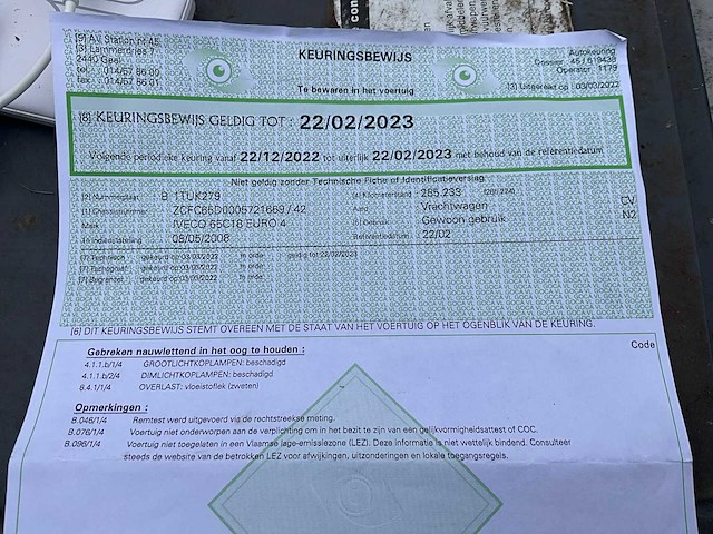 2008 iveco 65c18 vrachtwagen met trekhaak - afbeelding 43 van  56