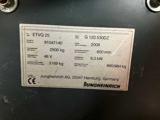 2008 jungheinrich etv q25 reach truck - afbeelding 19 van  26