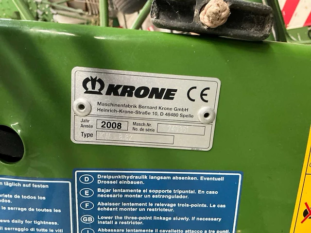 2008 krone kw8.82 hooischudder - afbeelding 6 van  6